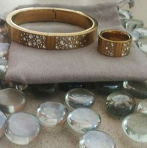 Authentic Michael kors bracelet and ring set